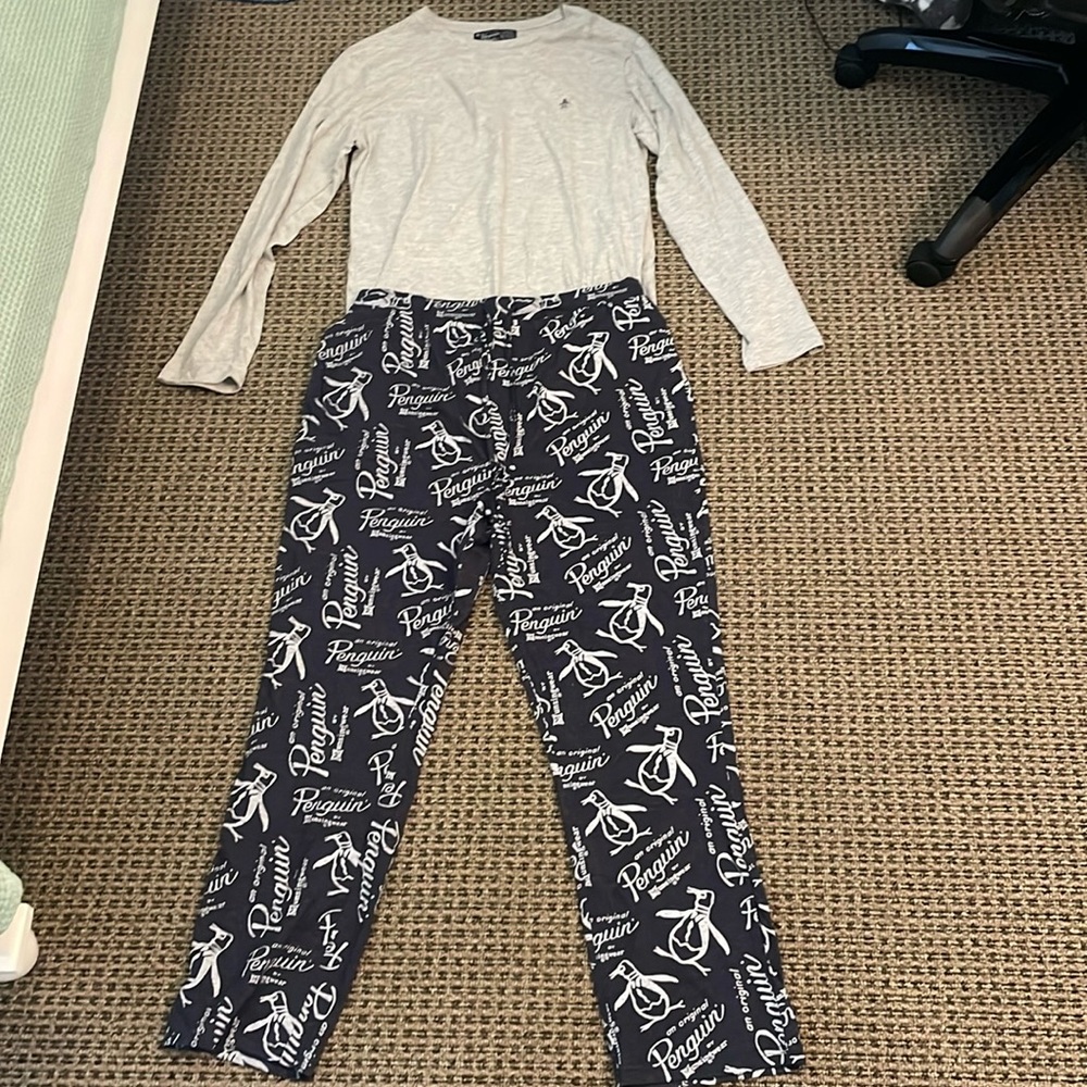 Men’s Pajama Set, An Original Penguin by Munsingwear, Size Large
